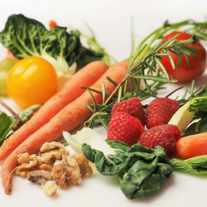 Close up of fruits and vegetables