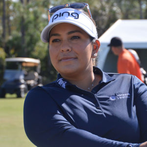 Lizette Salas on a golf course