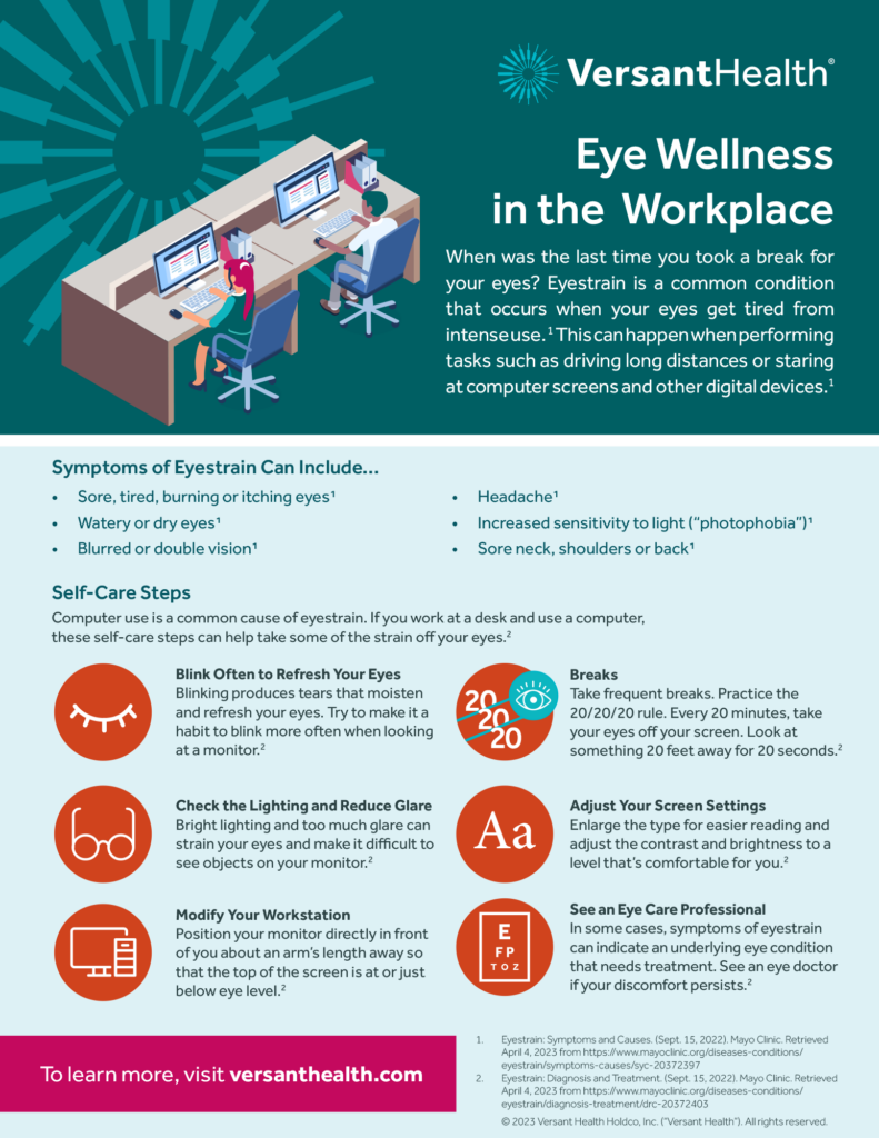 Eye Wellness in the Workplace Versant Health