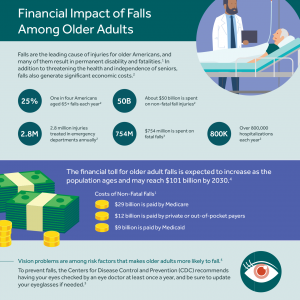 Thumbnail of an infographic that describes the financial impact of falls among older adults (click to view the PDF)
